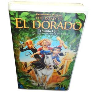DREAMWORKS THE ROAD TO EL DORADO vintage VHS in original plastic clamshell case